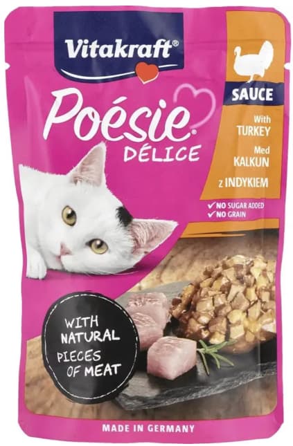 Vitakraft Poesie Hrana umeda pentru pisici, piept curcan in sos