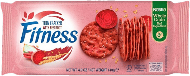Nestle Fitness Crackersi subtiri cu sfecla rosie