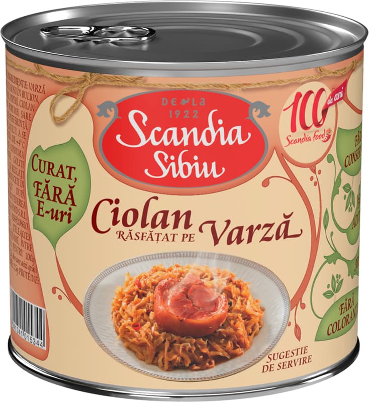 Scandia Sibiu Ciolan rasfatat pe varza