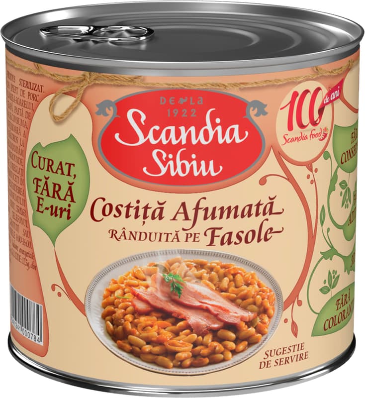 Scandia Sibiu Costita afumata randuita pe fasole