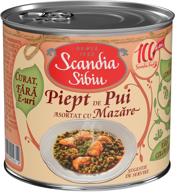 Scandia Sibiu Piept de pui asortat cu mazare