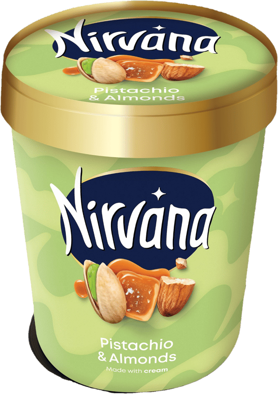 Nirvana Inghetata cu fistic si crema de migdale