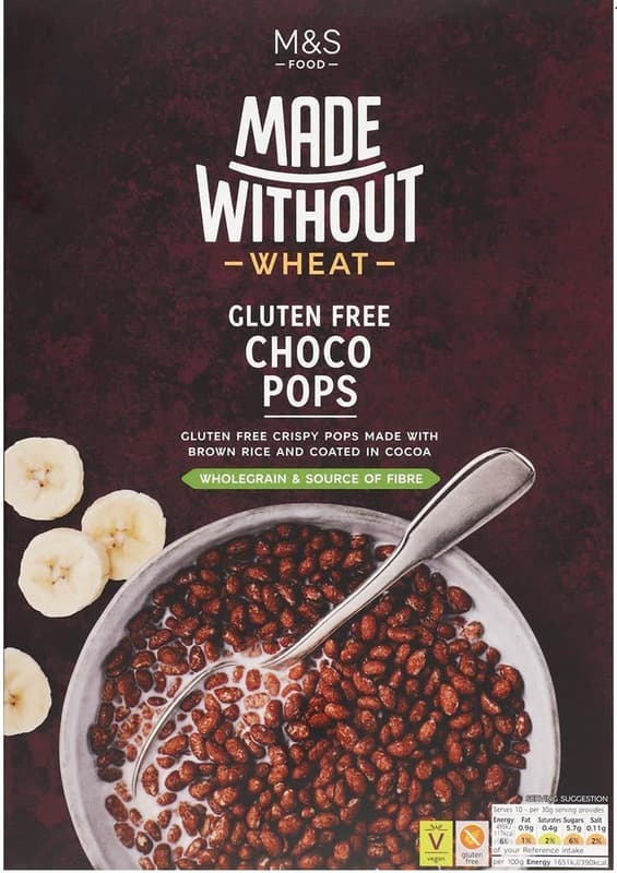 Marks & Spencer Muesli crocant de orez integral fara gluten, acoperit cu cacao