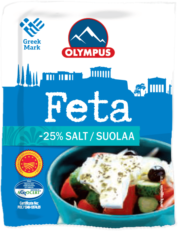 Olympus Branza feta cu -25% sare