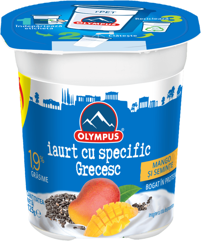 Olympus Iaurt grecesc cu mango si seminte