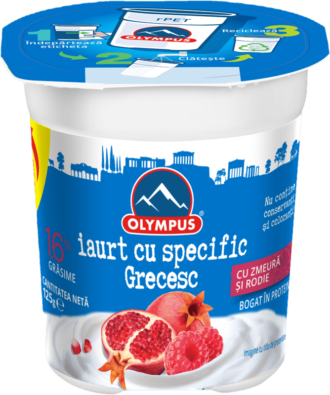 Olympus Iaurt grecesc cu rodie si zmeura