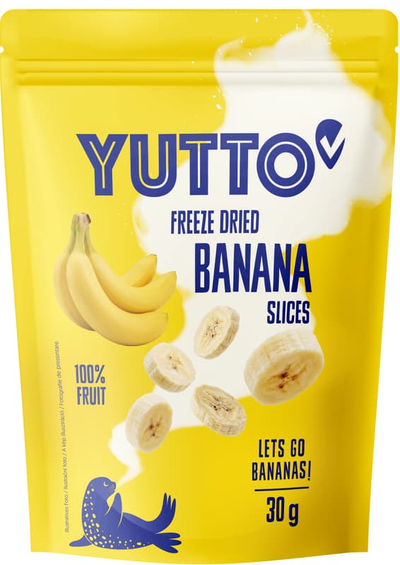 Yutto Banana liofilizata