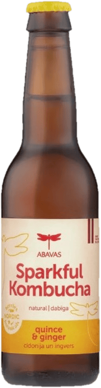 ABAVAS Kombucha cu gutui si ghimbir Bautura carbogazoasa sticla
