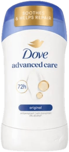 Dove Advanced Care Antiperspirant Stick Original 72H, 50 ml