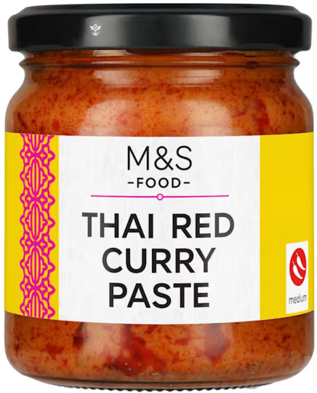 Marks & Spencer Pasta thai de curry rosu