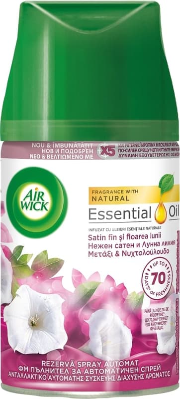 Air Wick Freshmatic Rezerva odorizant de camera, satin fin si floarea lunii