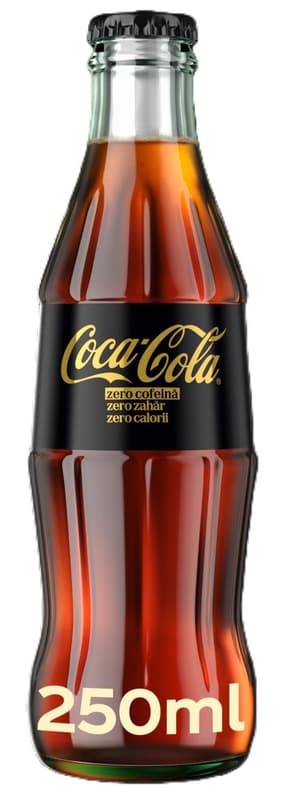 Coca Cola Zero Zahar Zero Cofeina Bautura racoritoare carbogazoasa sticla