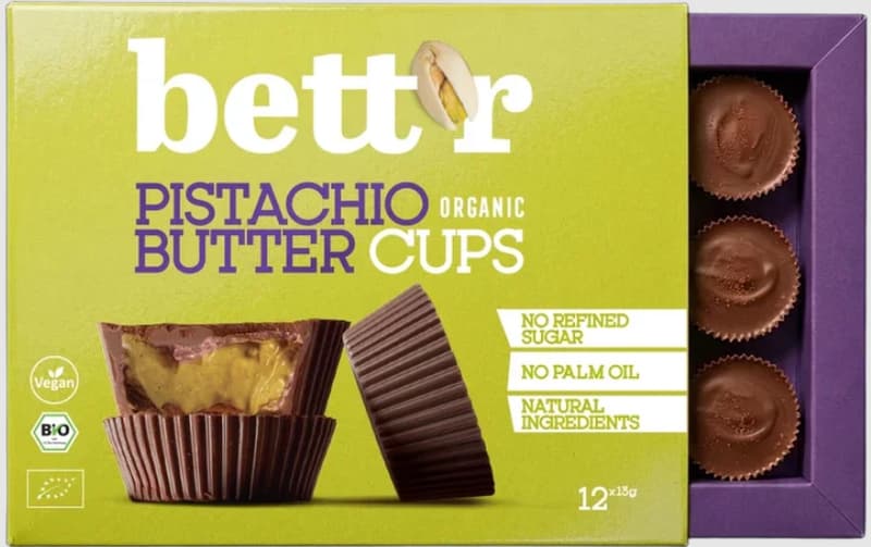 Betrr ECO Cutie praline de ciocolata cu unt de fistic