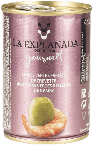 La Explanada Masline verzi umplute cu creveti