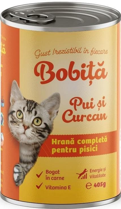 Bobita Conserva pentru pisica, cu pui