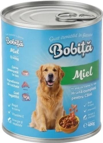 Bobita Conserva pentru caine, cu miel