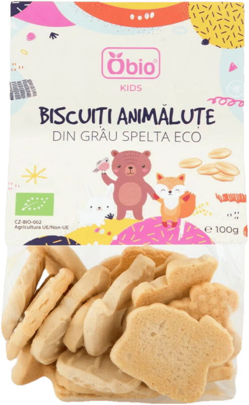 Obio ECO Biscuiti animalute din grau spelta