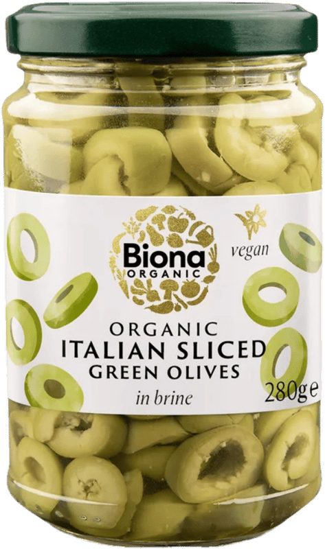 Biona ECO Masline verzi italine feliate in saramura