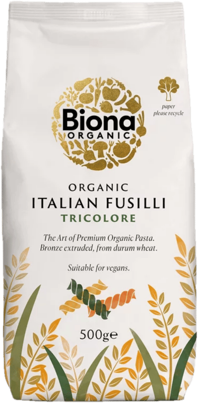 Biona ECO Fusilli tricolore din grau dur