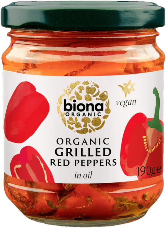 Biona ECO Ardei rosii la gratar in ulei