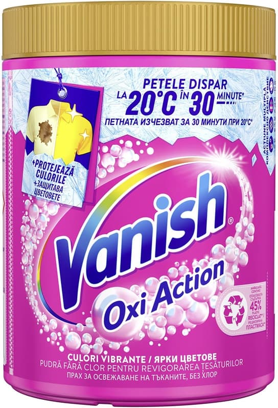 Vanish Oxi Action Powder for Removing Stains from Coloured Clothes
