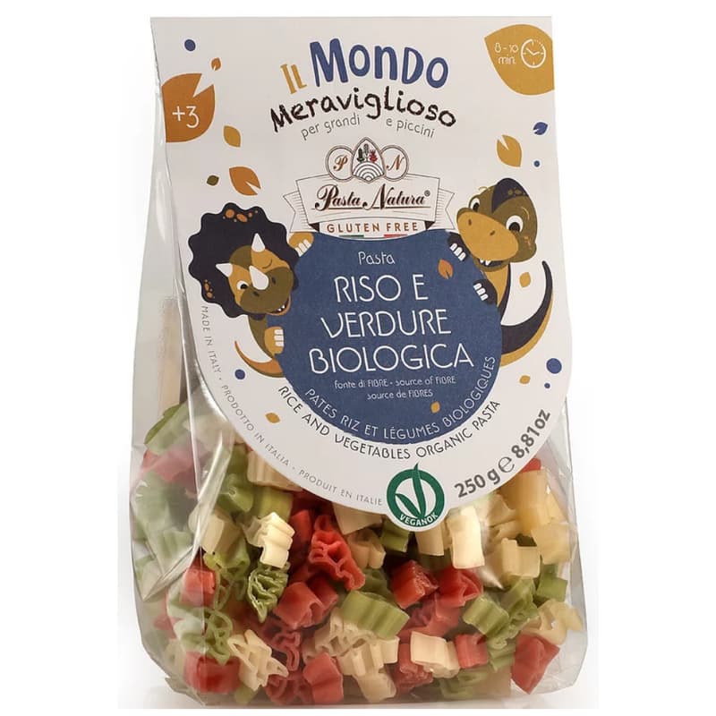 Pasta Natura ECO Paste pentru copii de orez cu sfecla si spanac