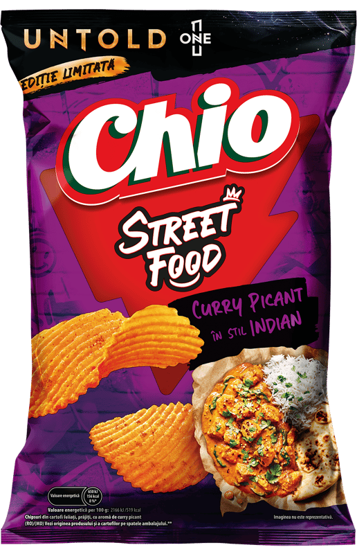 Chio Chipsuri cu gust de curry picant in stil indian