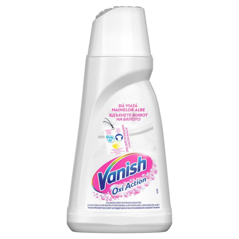 Vanish Oxi Action Solutie pentru indepartarea petelor haine albe