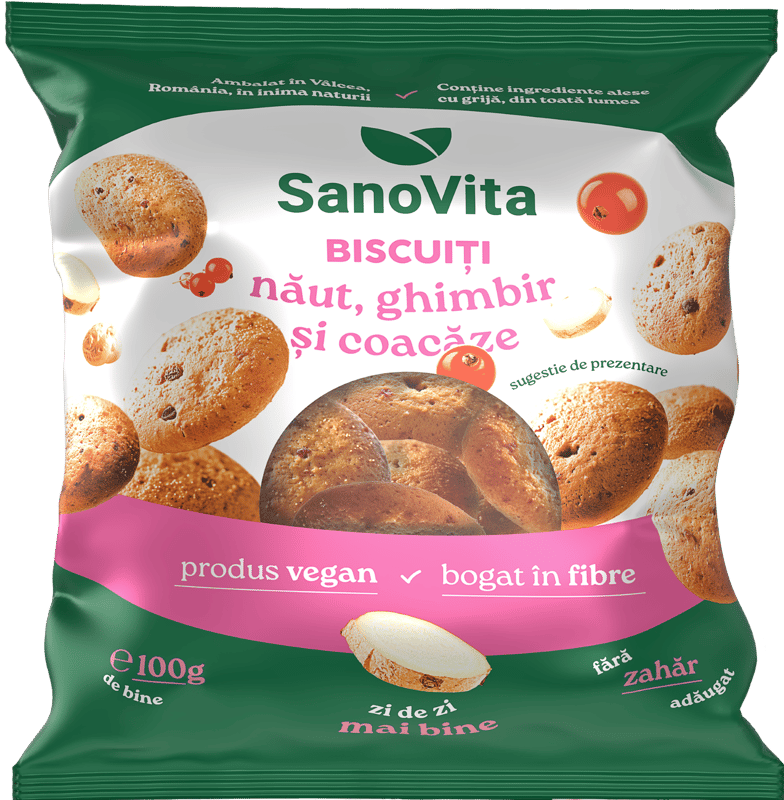 Sanovita Biscuiti naut, ghimbir si coacaze
