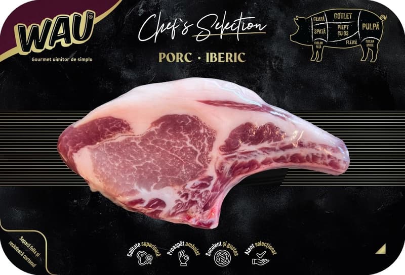 WAU Cotlet de porc iberic cu os feliat