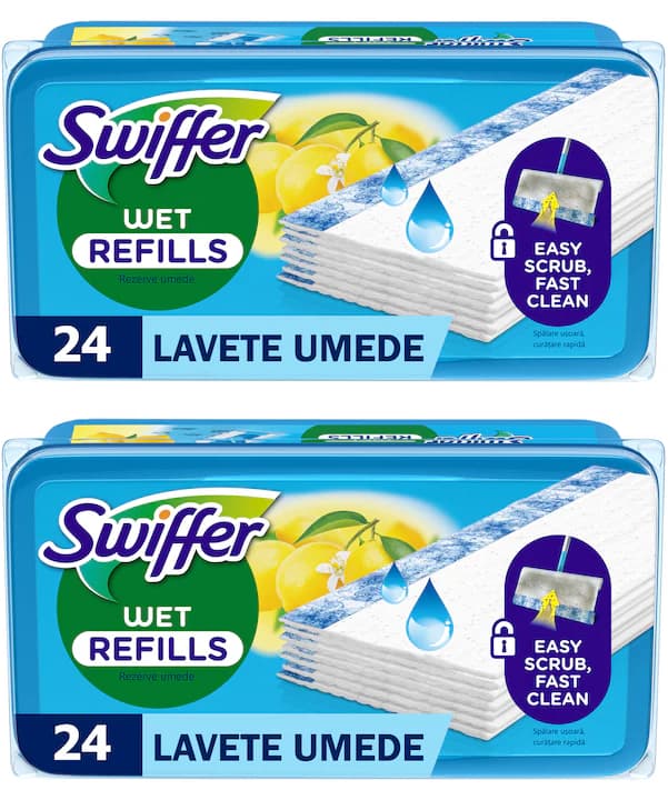 Swiffer Rezerve lavete umede, 48 buc