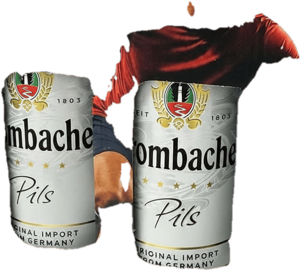 Krombacher Pachet fotbal 5 doze bere cu pahar