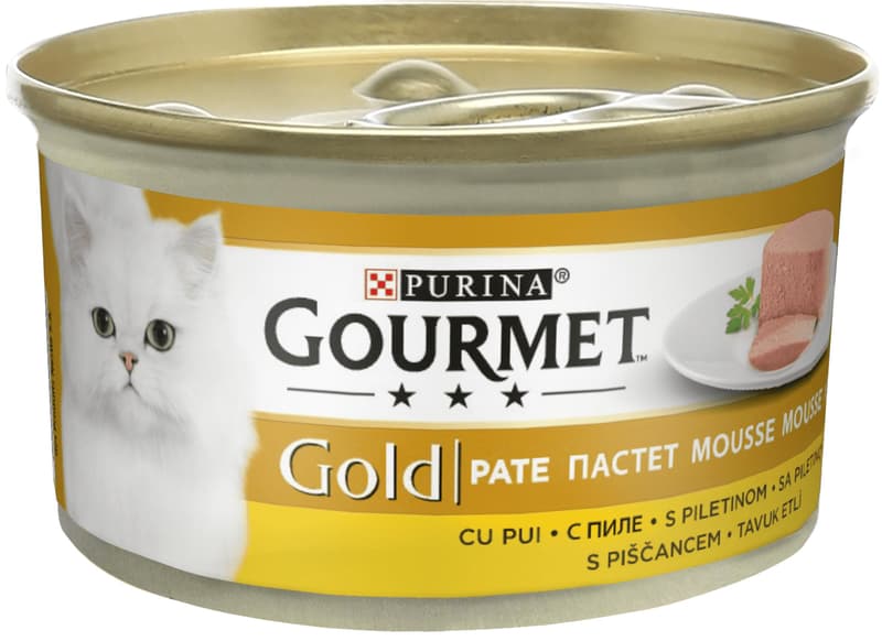 Gourmet Gold Mousse Hrana umeda pisici cu pui
