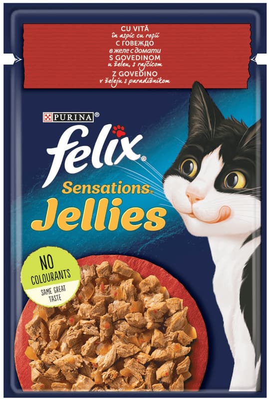 Felix Sensations Hrana umeda Meniu Rustic Pui&Vita 4x85g