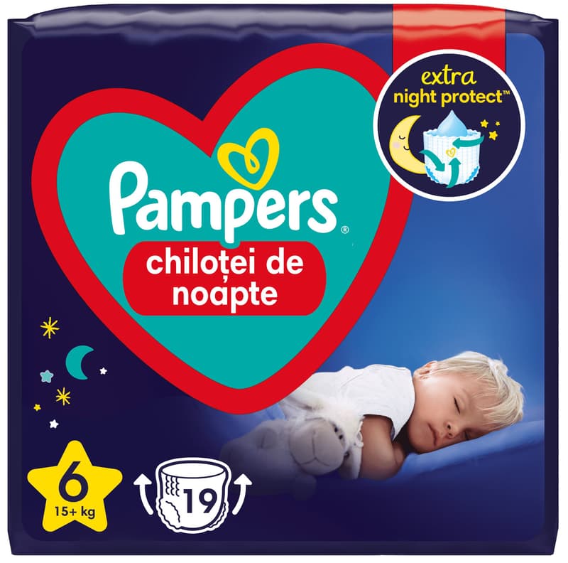 Pampers Night Pants Scutece chilotel de noapte marimea 6, 15+ kg