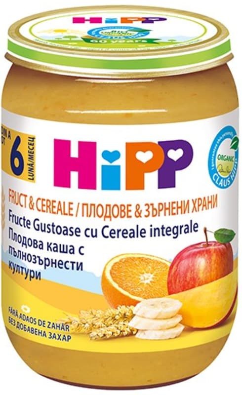 Hipp ECO Piure Fructe gustoase si cereale