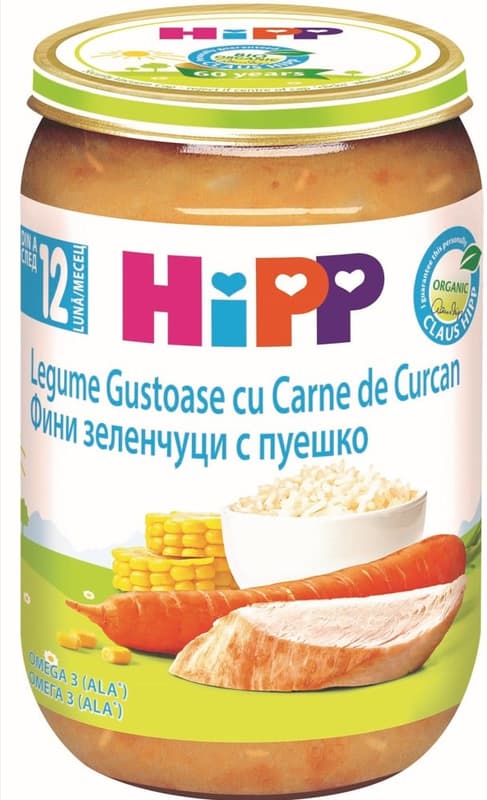 Hipp ECO Meniu curcan cu legume