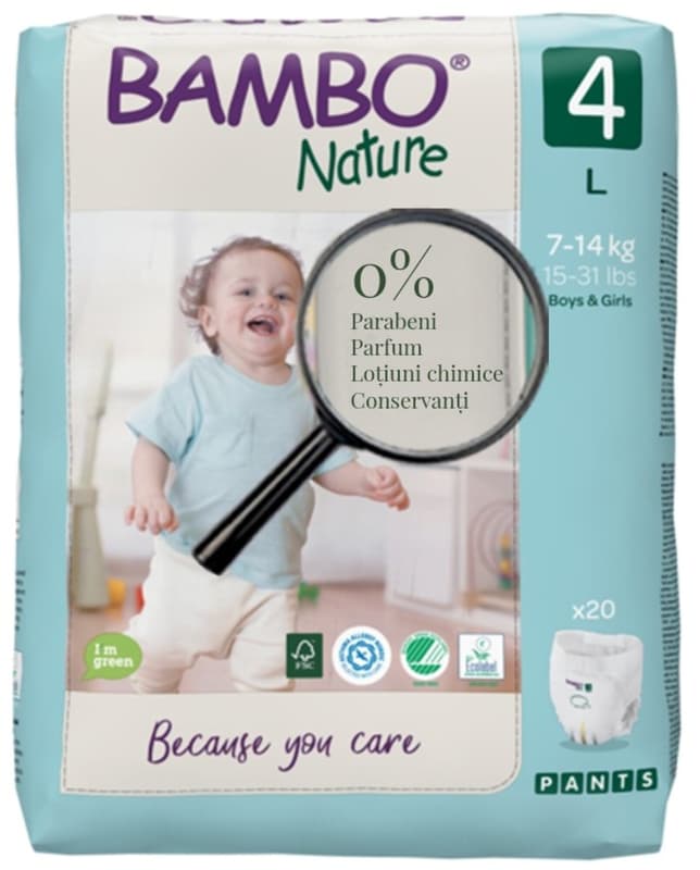 Bambo Nature ECO Scutece Pants marimea 4, 7-14 kg