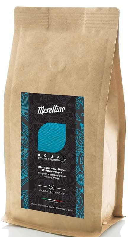 Morettino ECO Cafea macinata artizanala Aquae decofeinizata