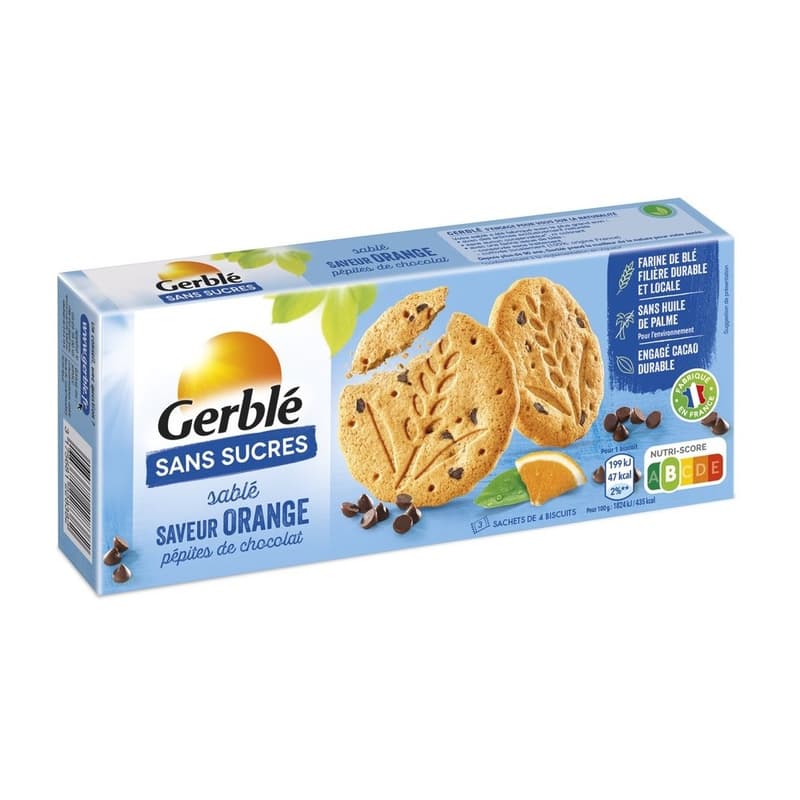 Gerble Sugar Free Orange and Chocolate Chip Cookies