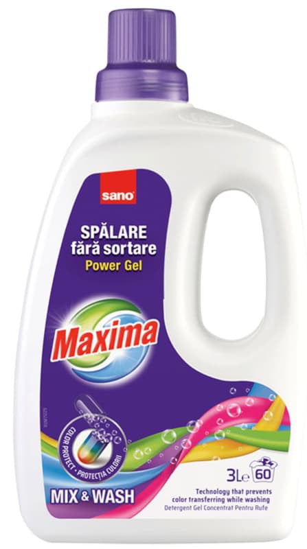 Sano Maxima Power Gel Mix&Wash Laundry Detergent 60 washes