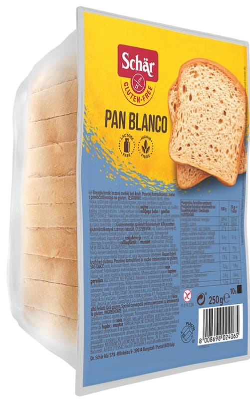 Schar Gluten Free Pan Blanco White Sliced Bread
