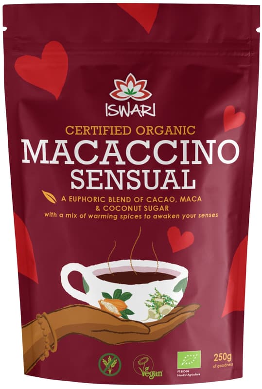 Iswari ECO Bautura instant energizanta vegana Macaccino Sensual