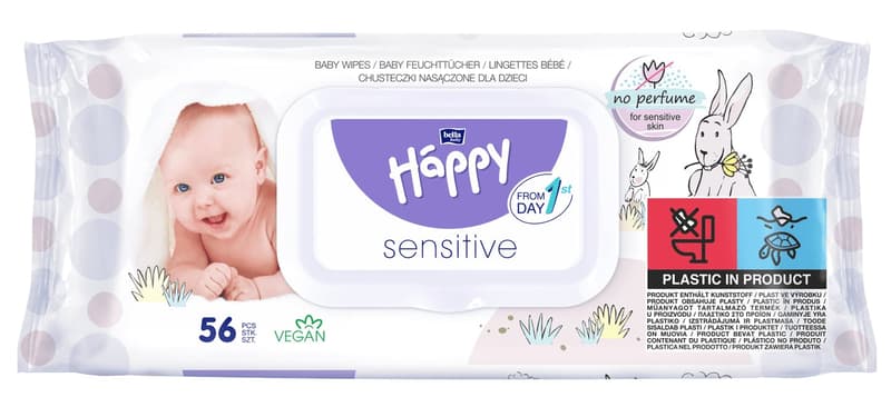 Happy Sensitive Servetele umede Aloe