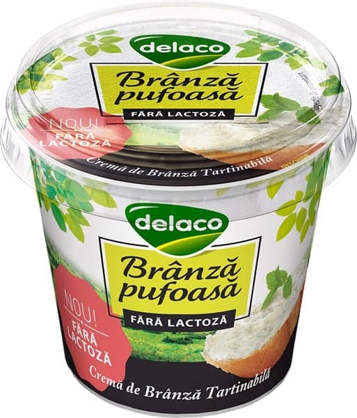 Delaco Branza pufoasa fara lactoza