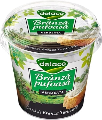 Delaco Branza pufoasa verdeata