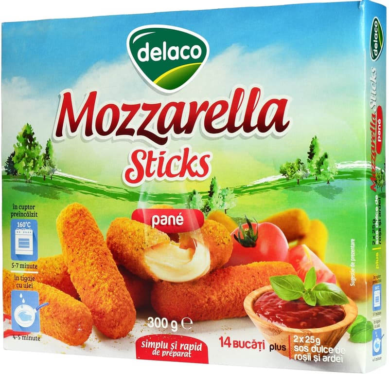 Delaco Mozzarella sticks pane