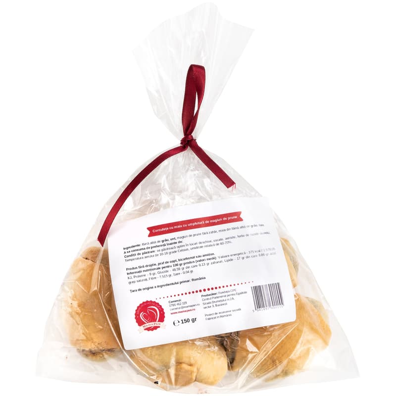 MamaPan Sourdough Cornulete with sugar-free jam