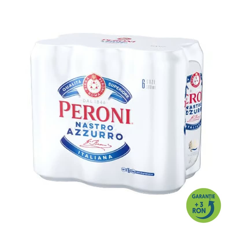 Peroni Nastro Azzurro Bere blonda doza 6 pack