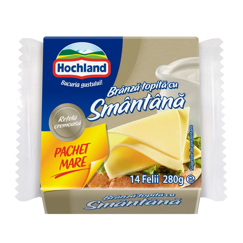 Hochland Branza topita felii cu smantana